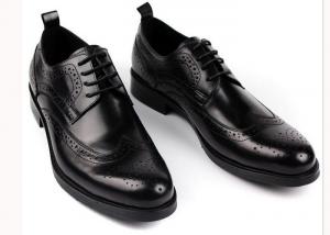 Quality High Cow Mens Leather Brogue Shoes , Business Goodyear Handmade Shoes wholesale