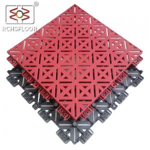 China Red Blue Polypropylene Basketball Court Tiles For Indoor Outdoor Sports Courts on sale