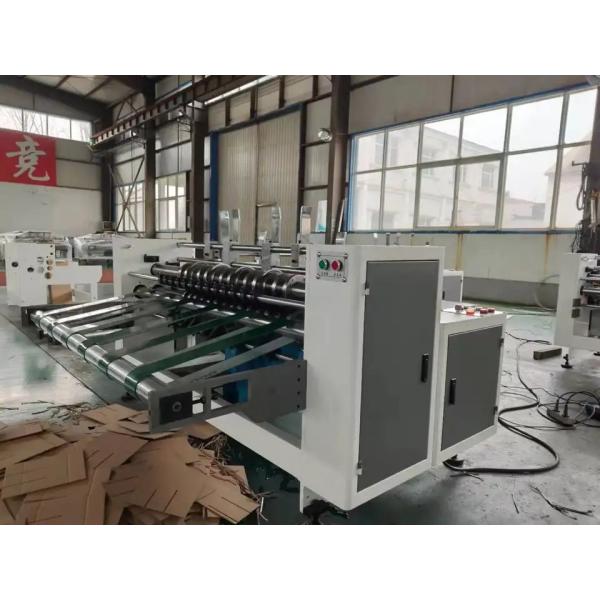 8 Shafts Design Thin Blade Slitter Scorer Machine 140m / Min White
