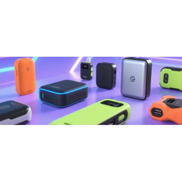 Mini Travel Power Bank 20000mah Compact Portable Charger With 3 Simultaneous Charge