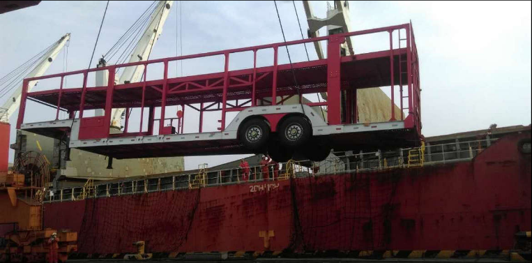 Air Brake Two Deck Pickup Truck Trailer Skeleton Type 6 Car Carrier Transport Trailer