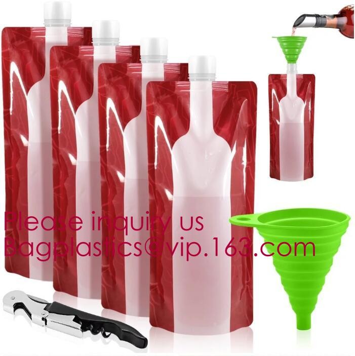 Red wine,Milk beverage spout bag self-standing sealing bag,bag with spout cosmetic spout bag bag in box spout,bagease pa