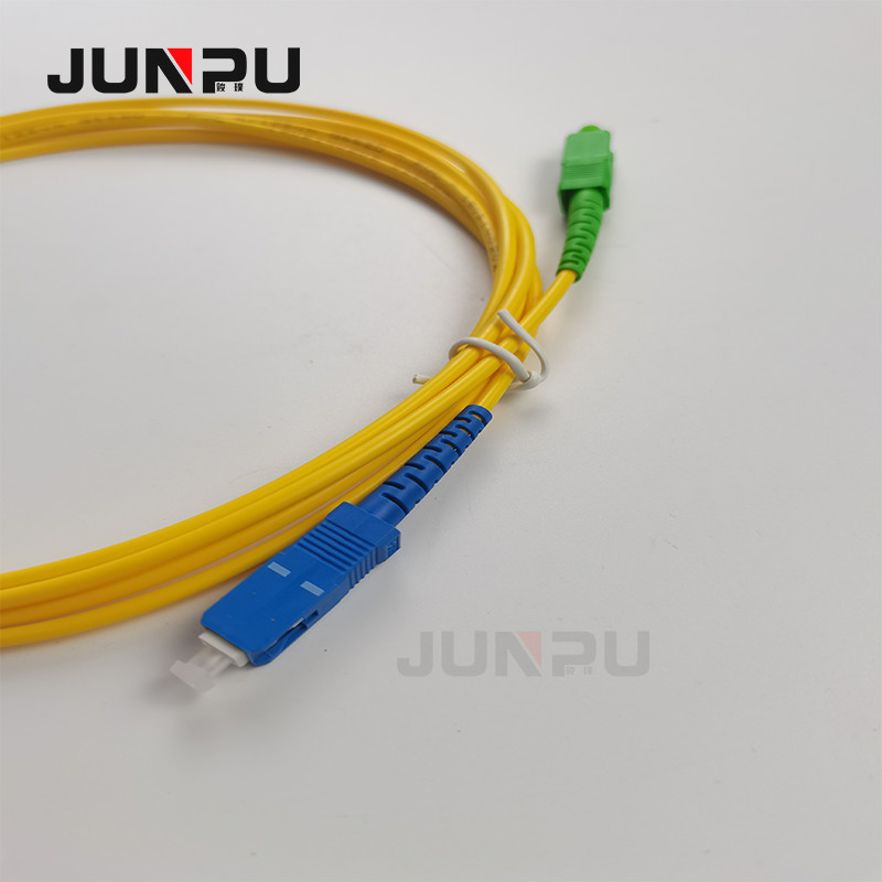 FTTH SC APC-SC UPC Optic Fiber Patch Cord Simplex single mode LSZH