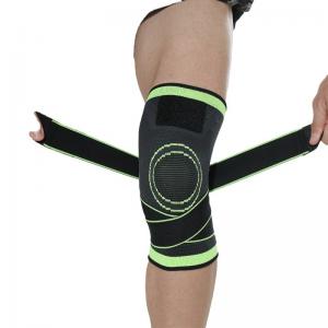 China Fitness Outdoor Knitted Sports Knee Pads Washable Running Compression Knee Sleeve on sale