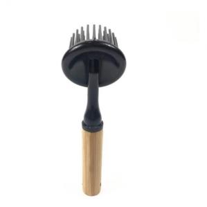 Quality Rubber Bristles Bamboo Handle Wooden Dishwashing Brush Grease Removal wholesale