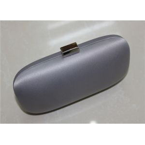 Quality Handmade Metal Satin Clutch Bag Round Shape With Black Velvet wholesale