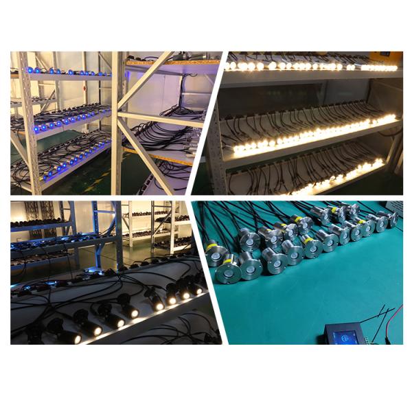 Swimming Pool Underwater Lights Mini Recessed 1W 2W LED IP68 3000K Single Color 12V/24V DC Voltage