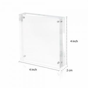 China PMMA Acrylic Photo Display Frameless Acrylic Magnetic Picture Frames For Refrigerator on sale