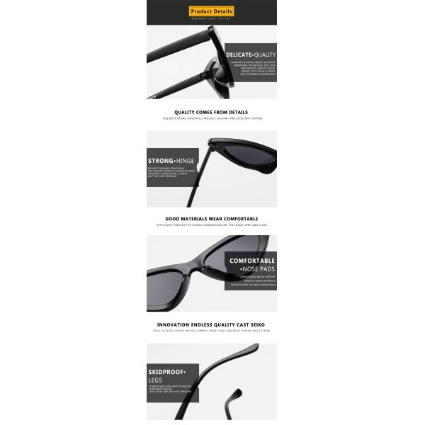 Butterfly Cat Eye Frame Glasses Trendy Street Style Hot Sale Sunglasses