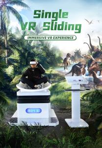 China 1 Seat 9D Vr Cinema Arcade Game Machine Slide Virtual Reality Simulator on sale