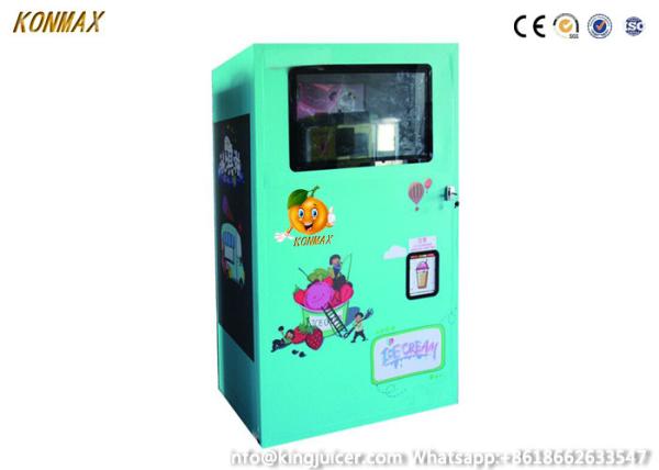 Cheap 24h Self Service Automatic Topping Soft Ice Cream Vending Machine for sale