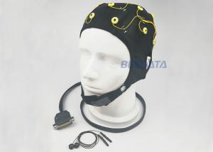 Brain Wave Test EEG Electrode Cap / Wearable EEG Cap For Monitoring Mental Health