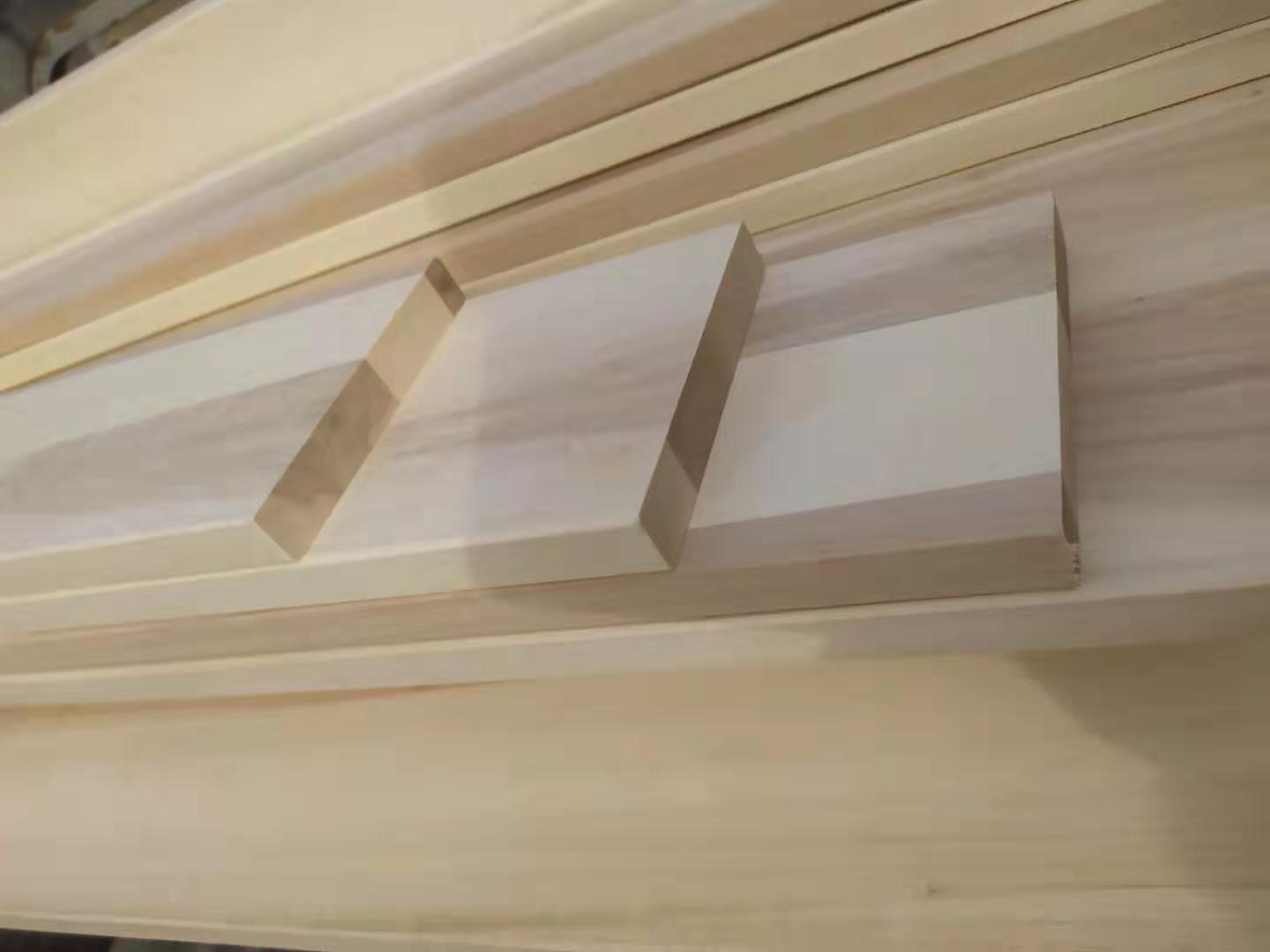Adjustable Bed Frame Customized Size Poplar Wood Slatted Flat Slat Wood