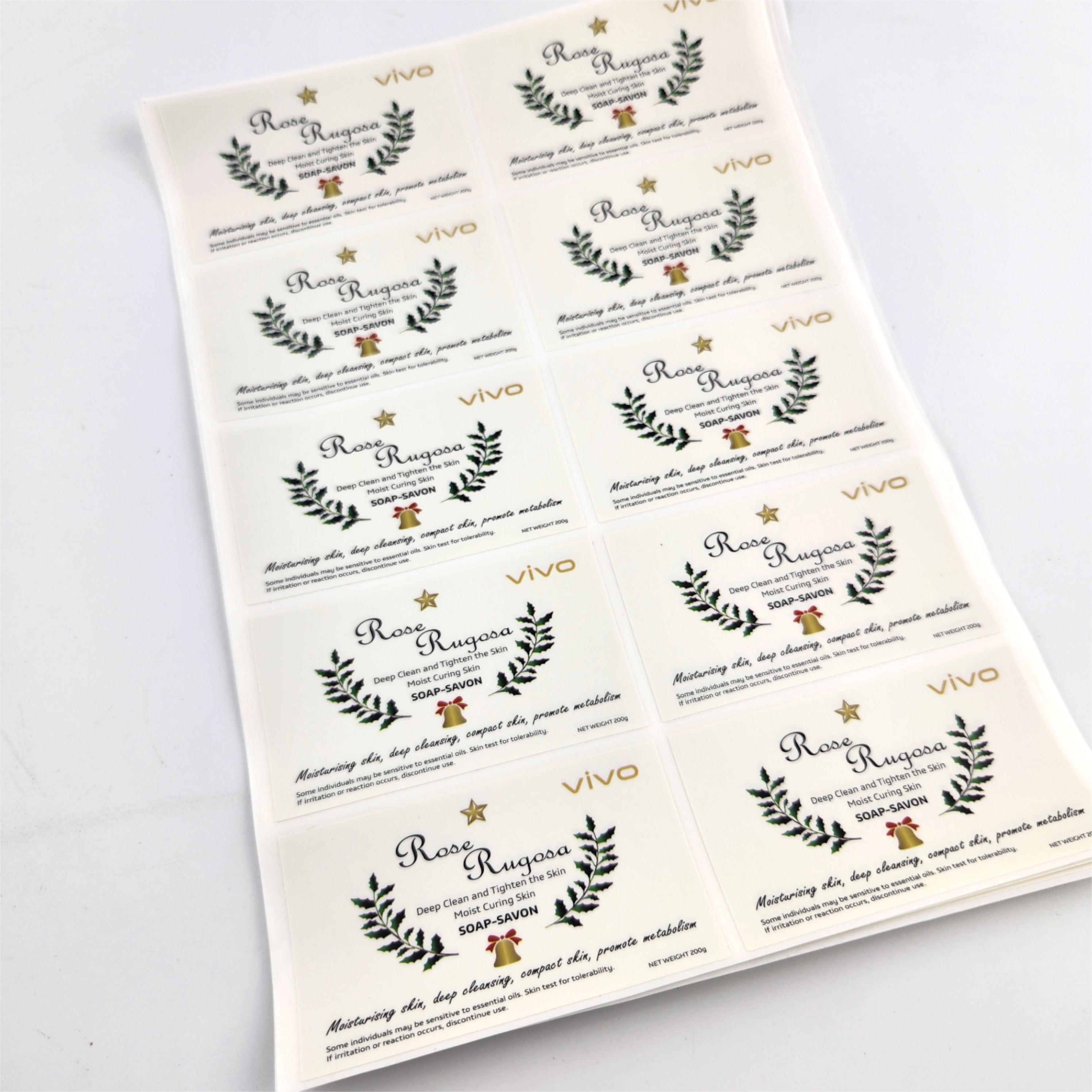 Waterproof Vinyl Stickers For Daily Chemical Bottle