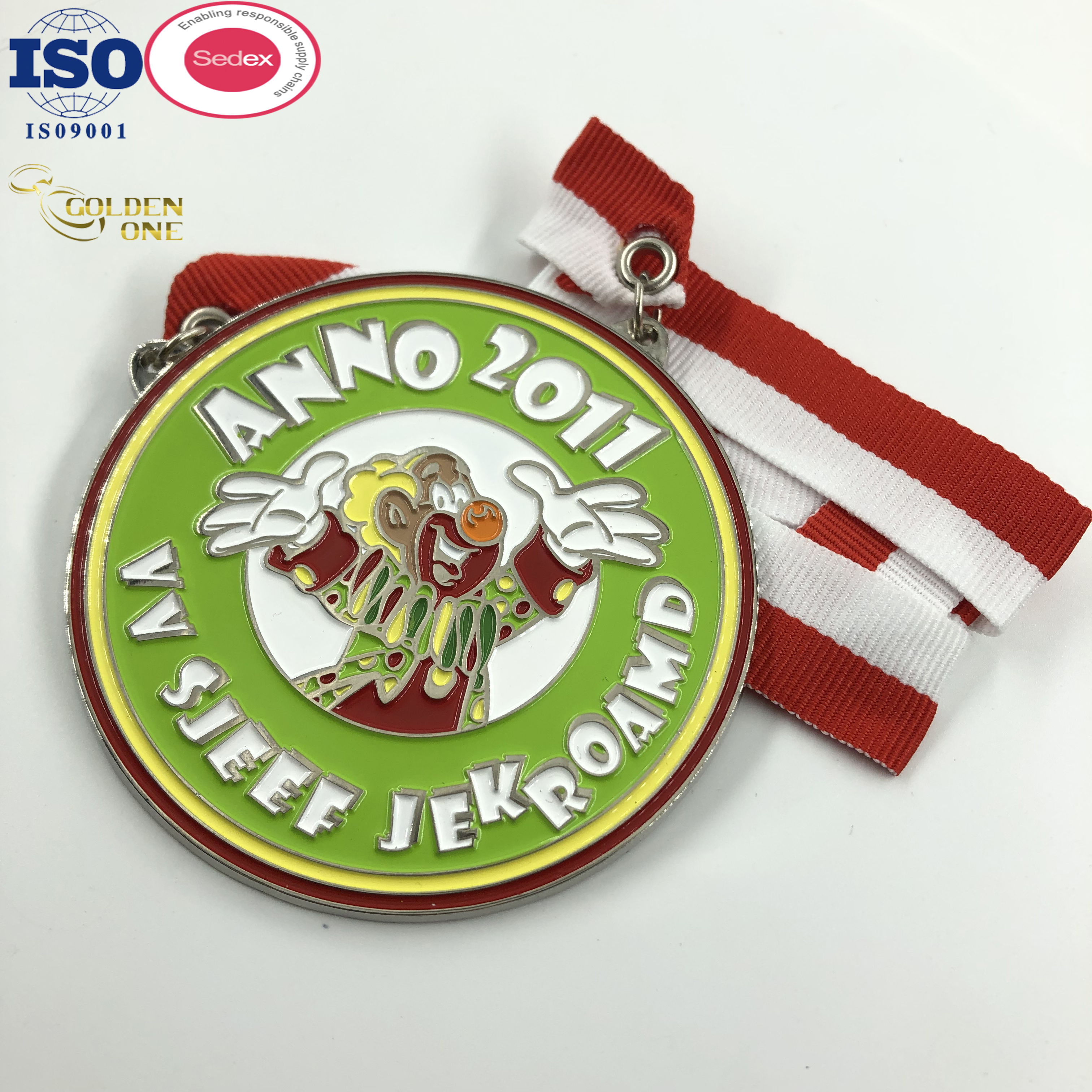 2022 Hot Sell Gift Custom Zinc Alloy Rabbit Animal Cute Sports Souvenir Celebrate Colorful Performance Carnival Medal