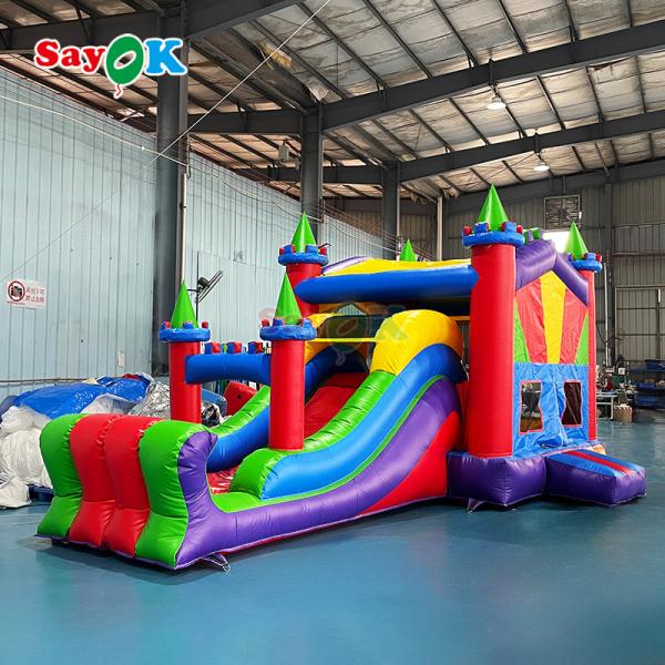 Sayok Inflatable Bouncer House Castle PVC Inflatable Bounce Slide Commercial