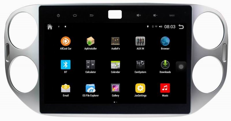 Ouchuangbo car dvd head unit stereo android 4.4 for Volkswagen Tiguan 2013 with 1024 * 600 resolution and DVR