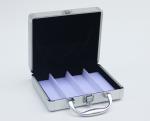 Silver Aluminum Small Cases With Inside Slot For Transport Easily 210*190*65mm