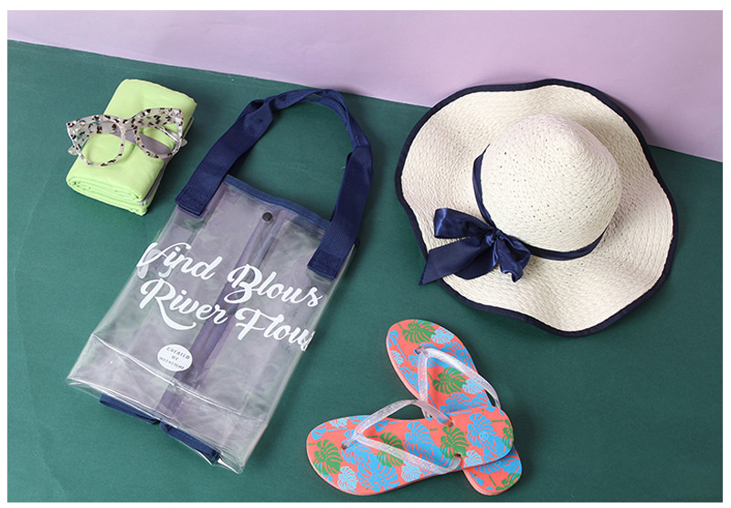 Digital Printing Waterproof Clear Crossbody PVC Beach Bag