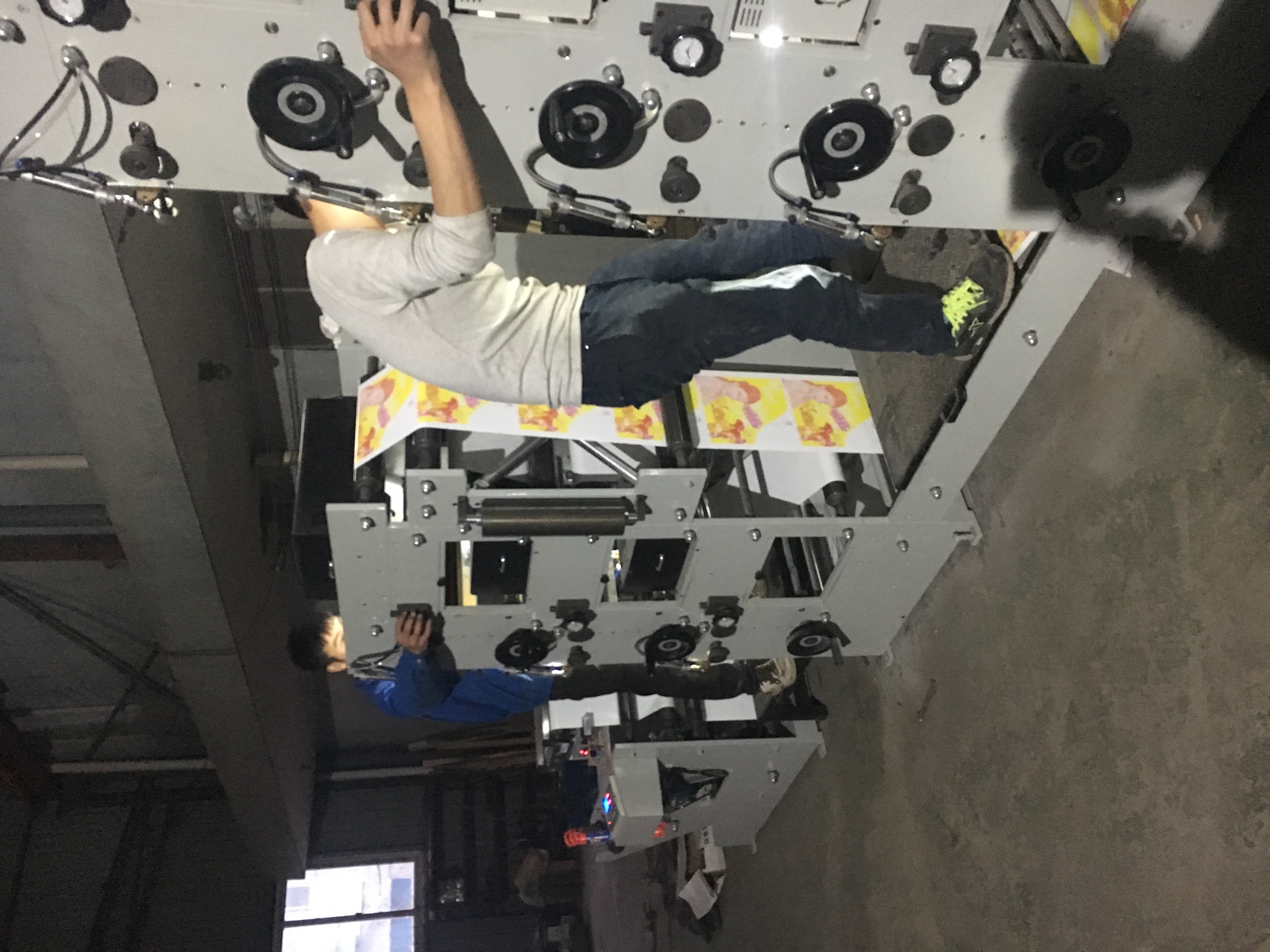 Quality RY420mm Width 5 Colour Roll Coated Paper Print Press automatic wholesale