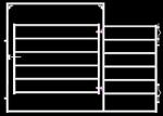 Galvanized Square Tube Livestock Fence Panel With 40X40MM For 1.5MM thickness