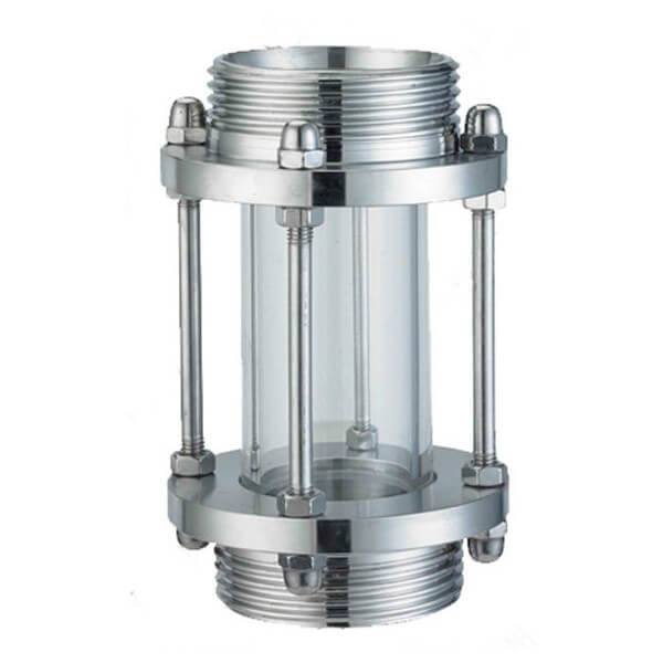 Straight High Pressure Sight Glass Male Thread Connection Reducing Shaped
