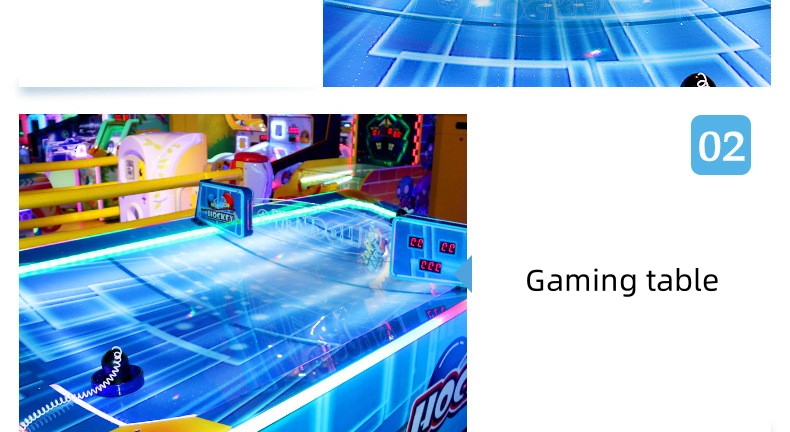 US PLUG 220V Arcade Air Hockey Table for Shopping Mall Entertainment
