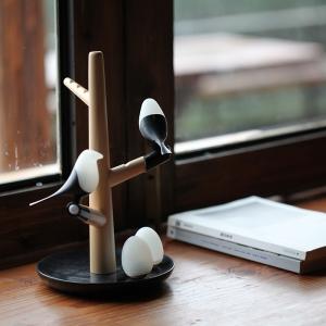 Quality Motion Activated LED Sculpture bird Lamp dimming HomeTree Technology – Wireless Charging Beech Maglamp wholesale