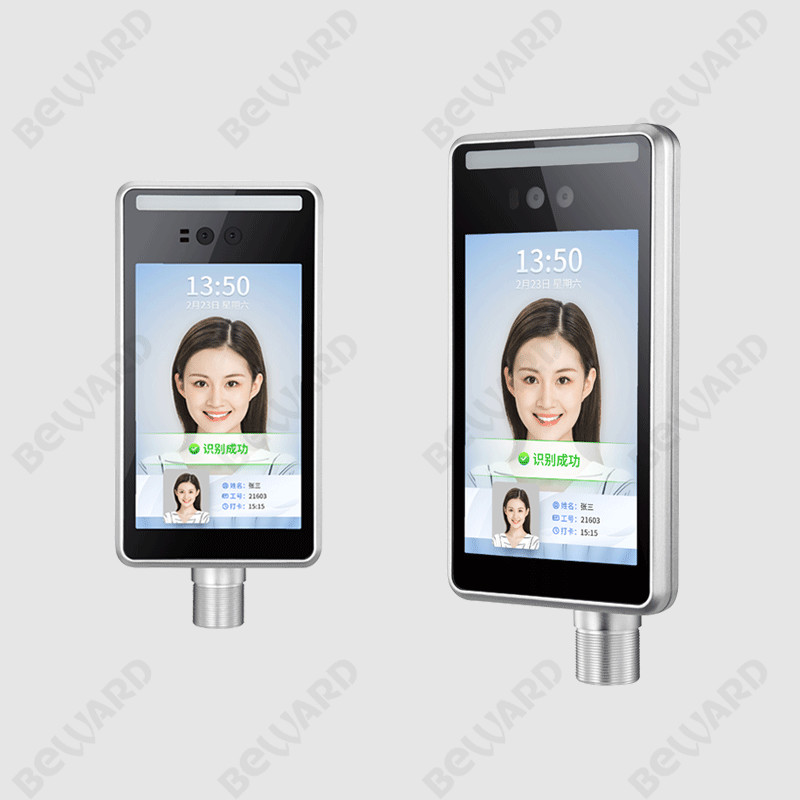 8" Touch Screen 400cd/m2 20W Biometric Attendance System 4KV