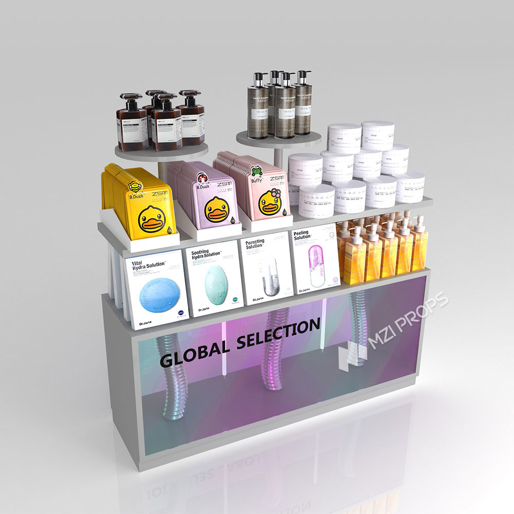 GDR05-JC09-A Retail Display Rack with Black Edge Banding and Easy Assembly and Disassembly for Fashion Boutique