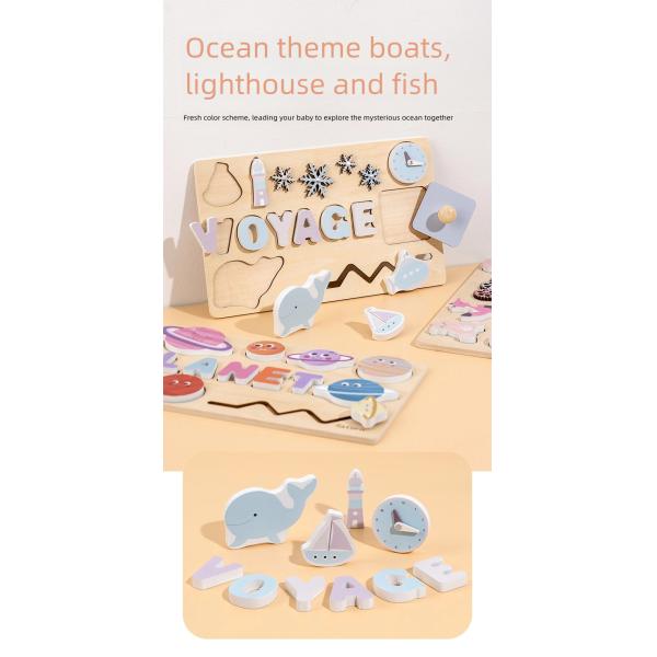 Multifunctional Unisex Educational Busy Board Wooden Puzzle Toys Child's Manual Unlocking Puzzle En71 Certified