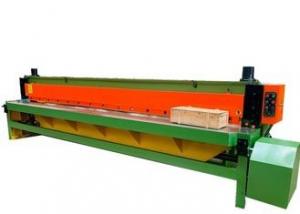 China PLC Control High Accuracy 4.5m Wire Mesh Cutting Machine Shearing Gabion Sheet on sale