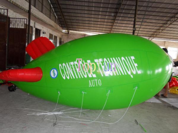 Cheap Big outdoor Helium Blimp inflatable advertising ground balloon with 0.18mm - 0.2mm PVC for sale