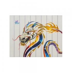 China Colorful Chinese Dragon Painting , Hotel Wall Hangings Ribbon Artwork on sale