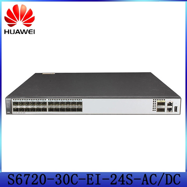 S6720-30C-EI-24S-DC Huawei Gigabit Network Switch 24 X 10 GE SFP+ DC Power Supply