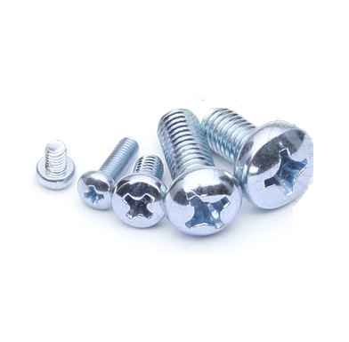 24k Gold Plated DIN7985 Cross Recessed Pan Head Screw and Nut Fastener for Industrial