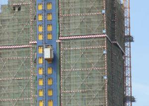 China Single Cage 60m / min 2000 Kg Construction Man Lift on sale