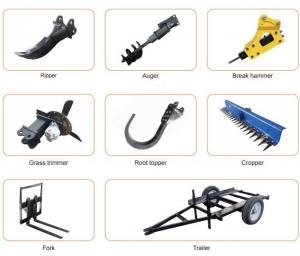 Quality HIGHTOP Construction Equipment Accessories Mini Excavator Log Splitter Ripper wholesale