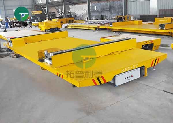 Machinery Plant Electric Heavy Duty Platform Transfer Motorized Rail Flat Cart