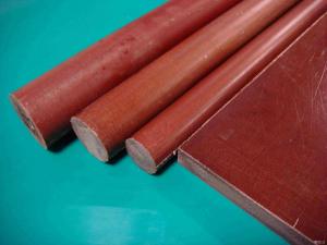 China Bakelite Insulation Cotton Rod / Brown Phenolic Rod 1.25-1.40g/Cm3 Density on sale