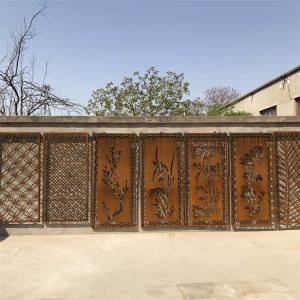 China Corten Metal Decorative Panels 900mm Decorative Garden Screen on sale