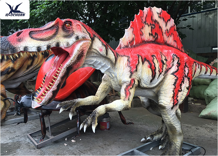 Animatronic Life Size T - Rex Dinosaur Models For Jurassic Park Decoration