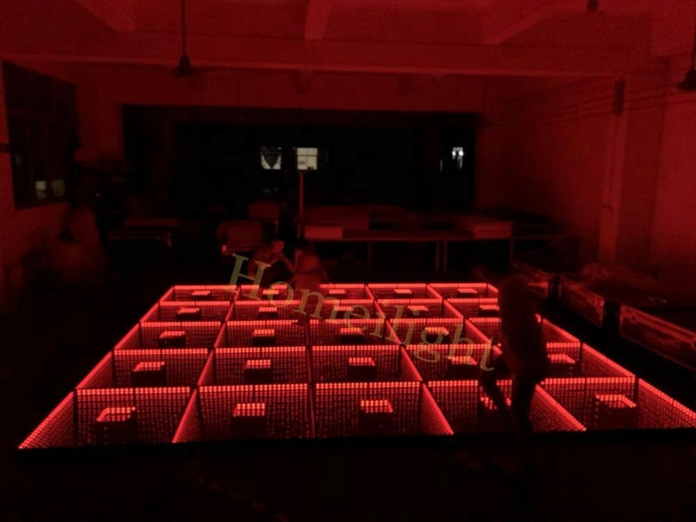 LED Light Source Double Tunnel Dance Floor for Big Events Wedding Stage Club Show