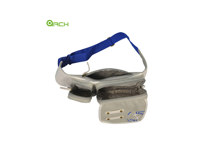 Canvas 600D Theft Proof Travel Accessories Bag Fanny Pack Zippered Pocket