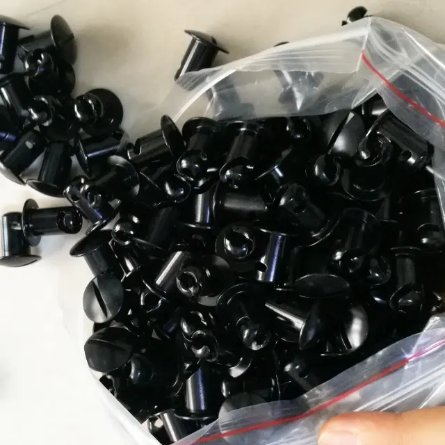 OE NO. Customized Aluminum Quarter Turn Dzus Dome Head Buttons Black 5/16"x.550" for Universal Performance Boost