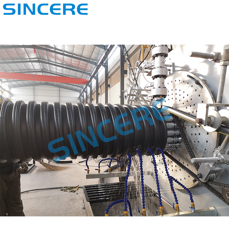 Plastic HDPE Spiral Winding Pipe Chemical Storage Tank Manufacturing Extruder Machine