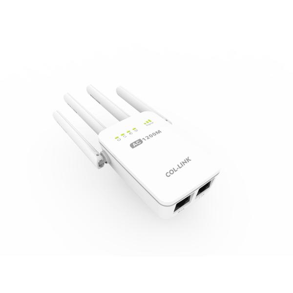 2.4G 5G 1200Mbps Dual band Wifi Wireless Router with Convenient wall plug COL-AC05