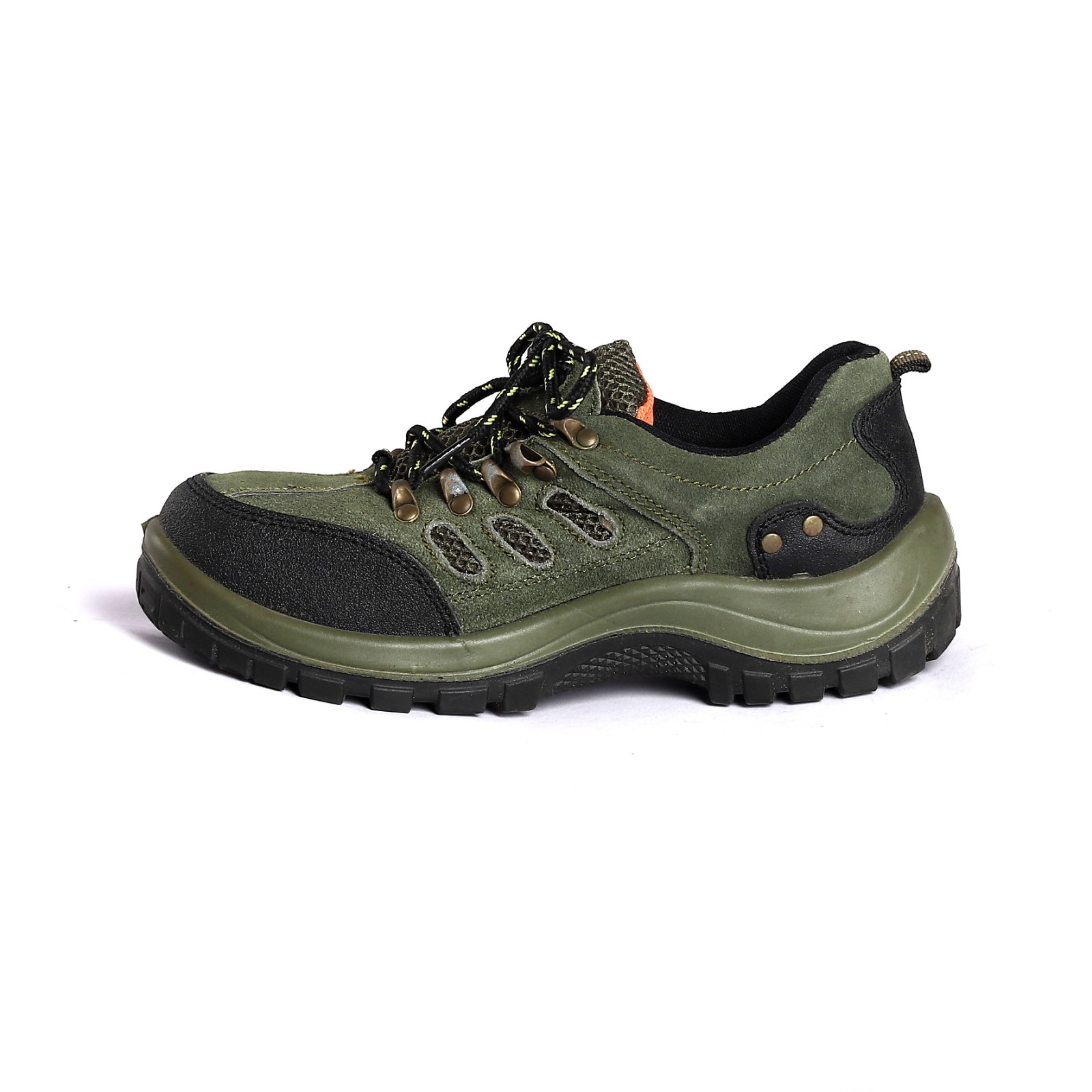 Microfiber Leather Upper Safety Boots with Low Cut and Water-resistant PU Outsole