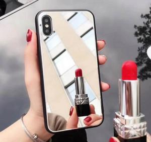 Quality Girly Makeup Iphone 7 Plus Protective Case Electroplated Finish Mirror wholesale
