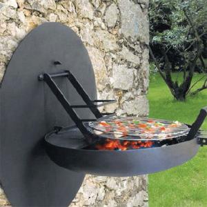 Quality Fold Hanging  Steel BBQ Grill  Garden Portable Barbecue Grill Wall Installation wholesale